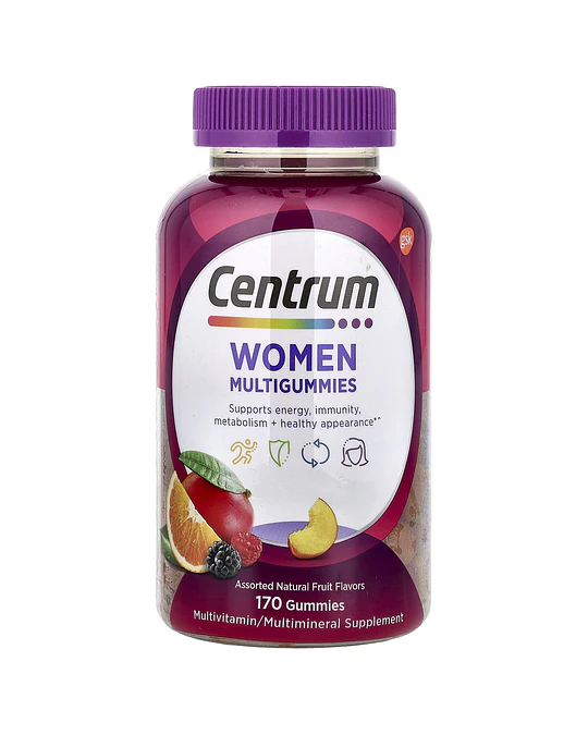Centrum, Women Multigummies, Assorted Natural Fruit 