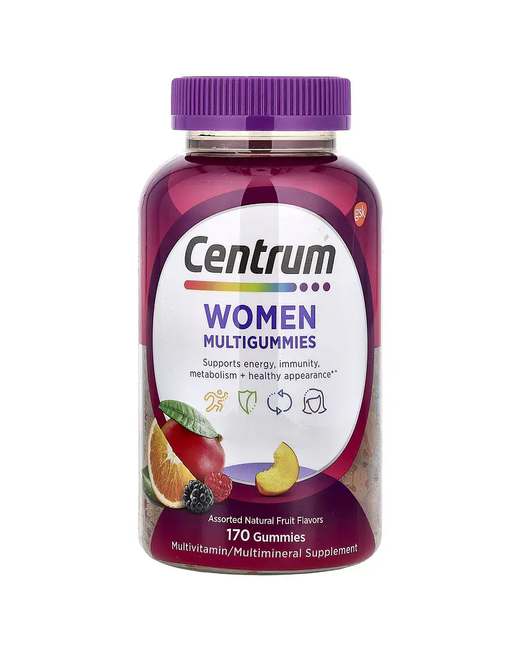 Centrum, Women Multigummies, Assorted Natural Fruit 