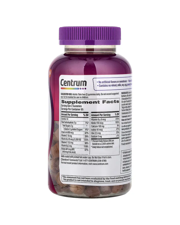 Centrum, Women Multigummies, Assorted Natural Fruit 
