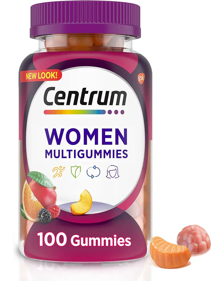 Centrum, Women Multigummies, Assorted Natural Fruit 