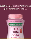 Nature's Bounty Vitaminas para Cabello, Piel y Uñas con Biotina, Multivitamínico 90 Unidades