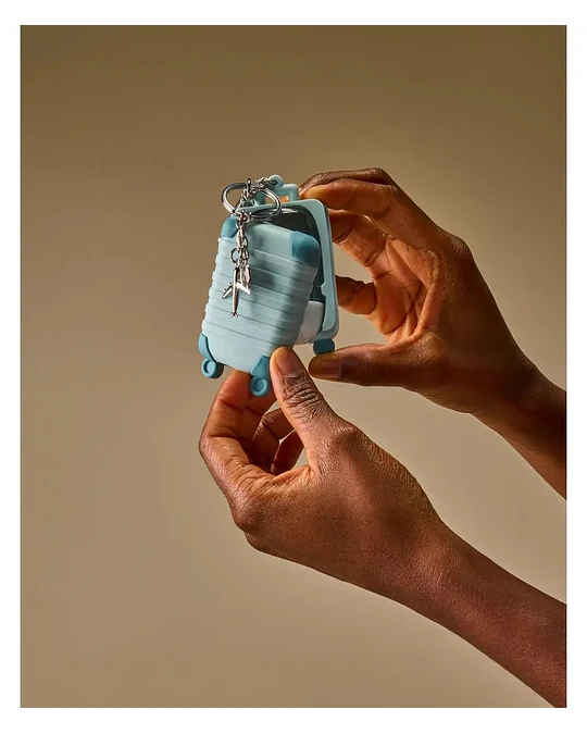Porta Alcohol Gel Maleta + Alcohol Gel 