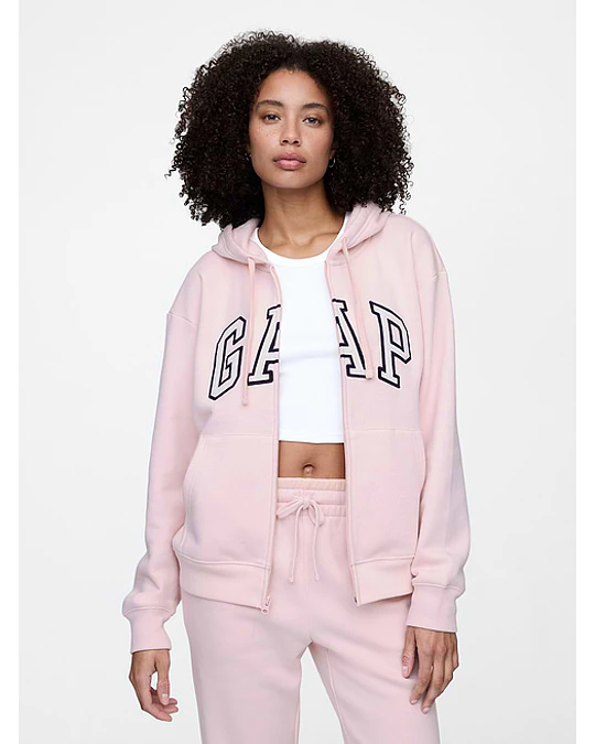 Relaxed Gap Logo Zip Hoodie