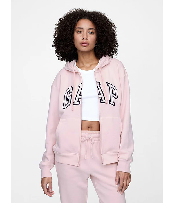 Relaxed Gap Logo Zip Hoodie