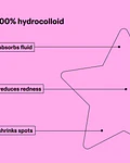 Starface Hydro-Star® Parches Rosados para Granos - 16 Unidades