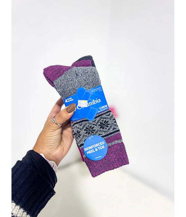 Calcetines Columbia Crew Mujer Pack x4 