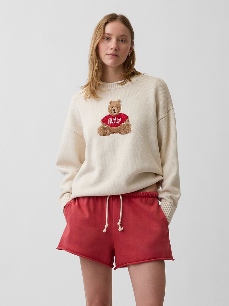 GAP Sweater Oso Branan Beige/Blanco