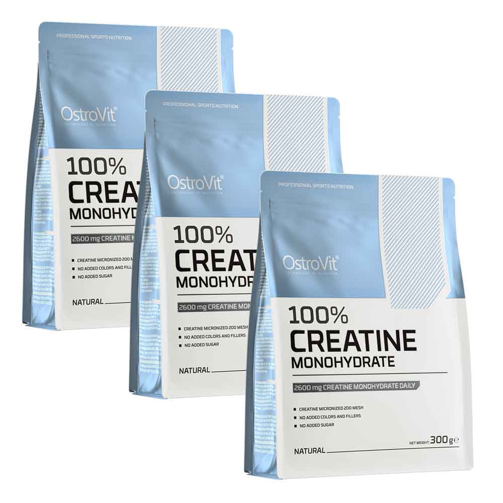 Pack Creatina Monohidratada Ostrovit (300grs) +Mutivitaminico (60caps) | Incluye botella de acero inoxidable