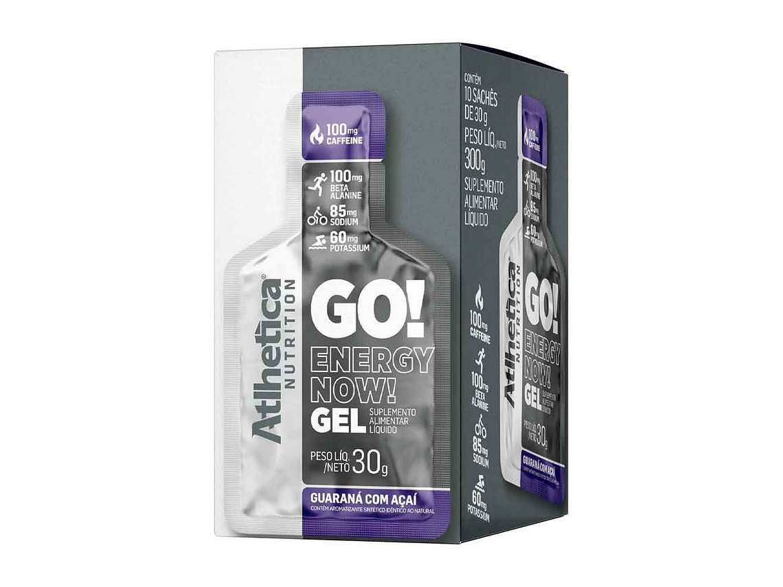 Gel Energizante Go! Energy Now 10 Unidades - Atlhetica 2