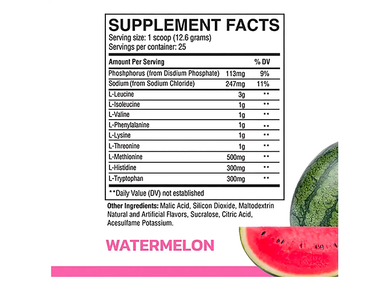 Eaa Aminoacidos Raw Cbum 25 Servicios 2