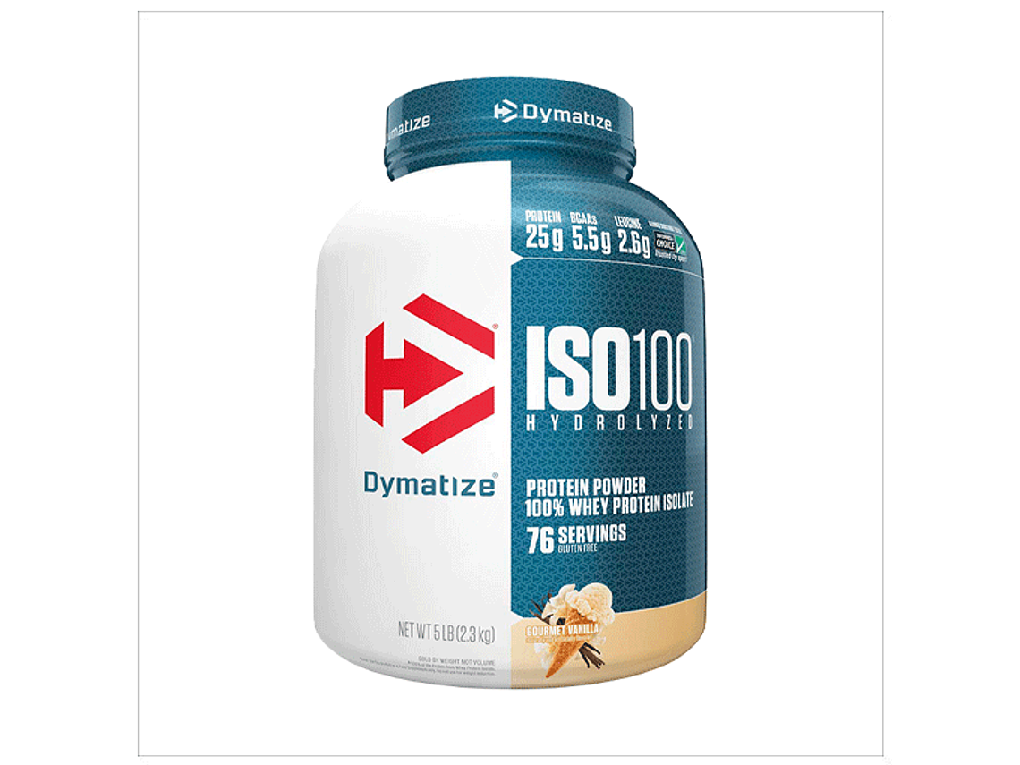 ISO100 PROTEINA HIDROLIZADA DYMATIZE 5 LBS + SHAKER 3
