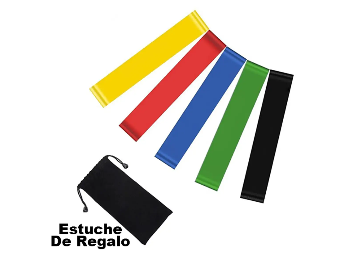 SET 5 BANDAS ELASTICAS RESISTENCIA ENTRENAMIENTO 1