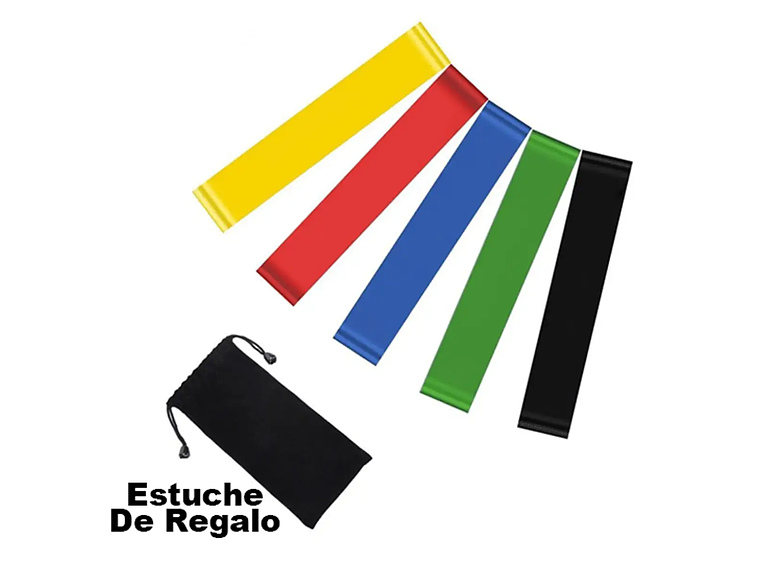 SET 5 BANDAS ELASTICAS RESISTENCIA ENTRENAMIENTO 1