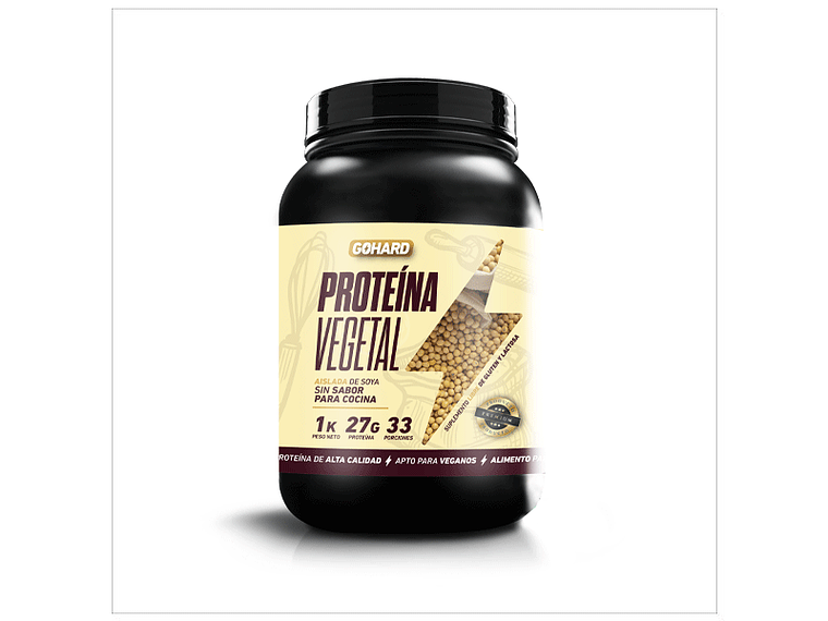 Proteína Vegana - Vegetal AISLADA DE SOYA - GOHARD 8