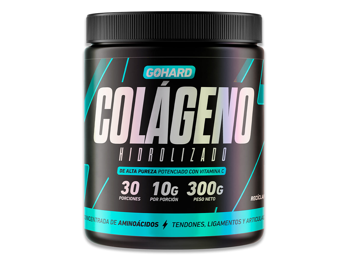 Colágeno Hidrolizado + Vitamina C - 300 grs - GoHard 1