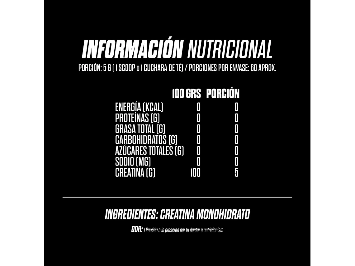 CREATINA GOHARD 300GRS 60 SERVICIOS 2