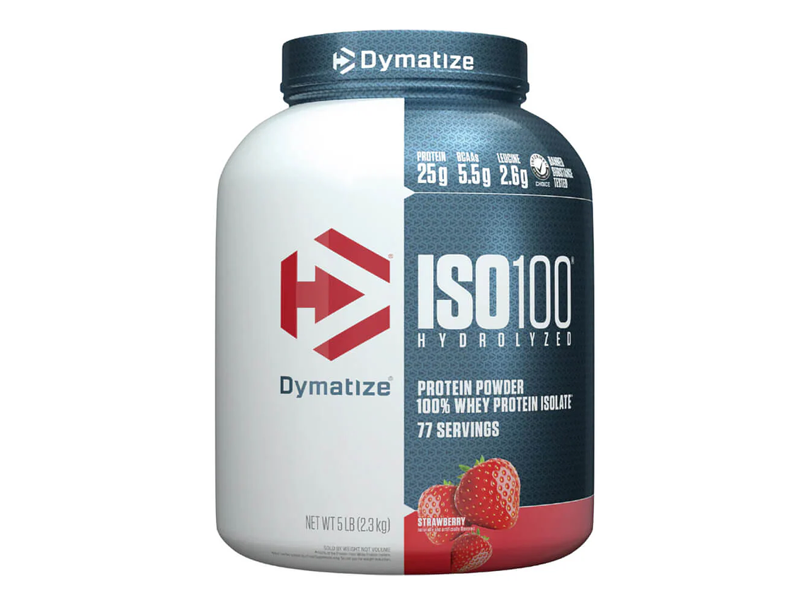 ISO100 PROTEINA HIDROLIZADA DYMATIZE 5 LBS + SHAKER 5