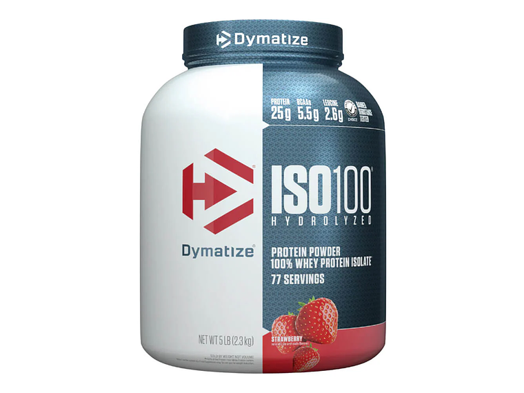 ISO100 PROTEINA HIDROLIZADA DYMATIZE 5 LBS + SHAKER 5