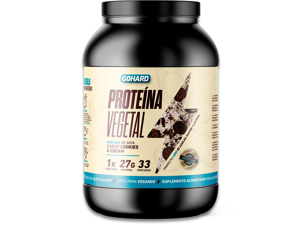 Proteína Vegana - Vegetal AISLADA DE SOYA - GOHARD 1