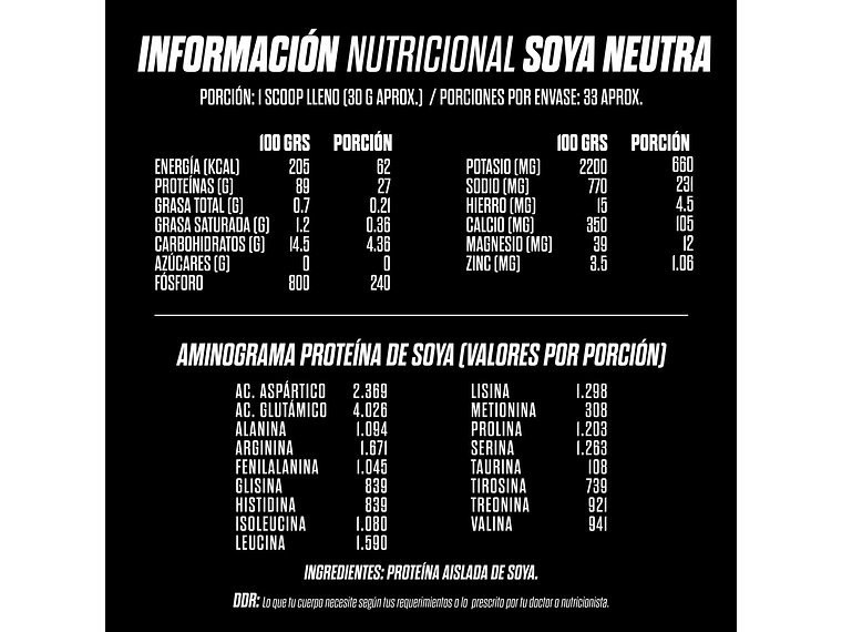 Proteína PARA COCINAR - Vegetal AISLADA DE SOYA - GOHARD 2