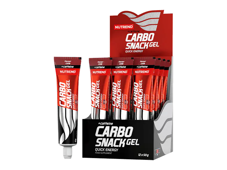 Carbo Snack energy gel tubo NUTREND con cafeína (Caja 12 unidades) 1