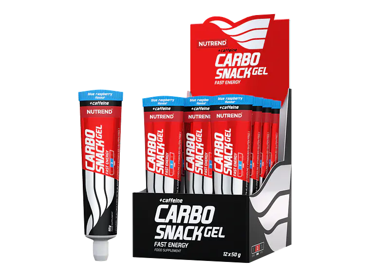 Carbo Snack energy gel tubo NUTREND con cafeína (Caja 12 unidades) 2