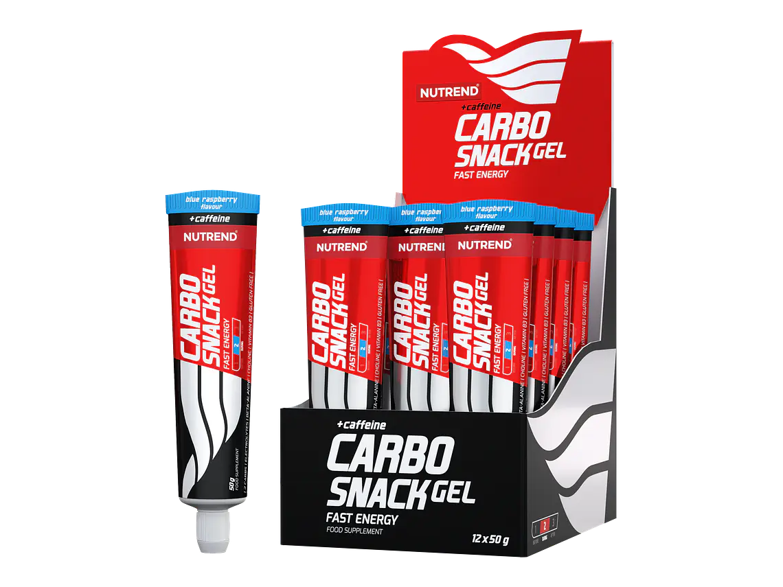Carbo Snack energy gel tubo NUTREND con cafeína (Caja 12 unidades) 4