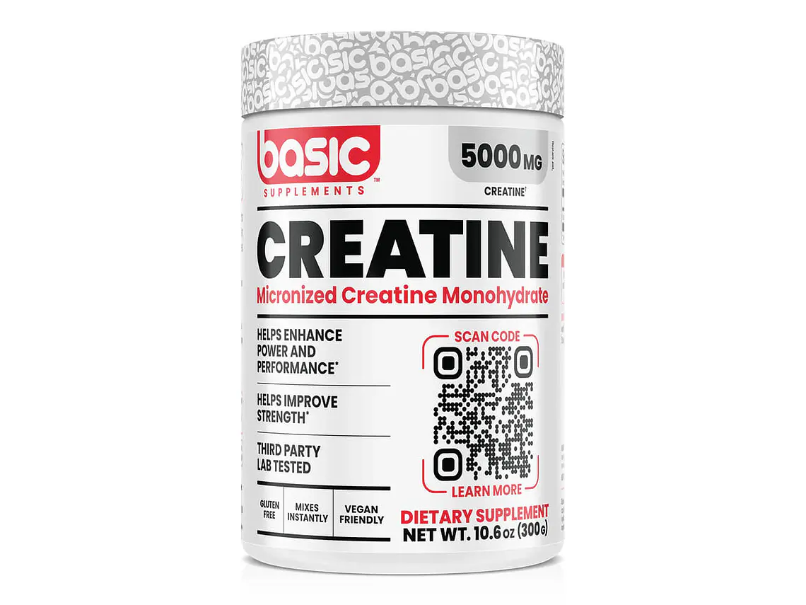 Basic Creatina Monohidratada 300Grs 60serv 1