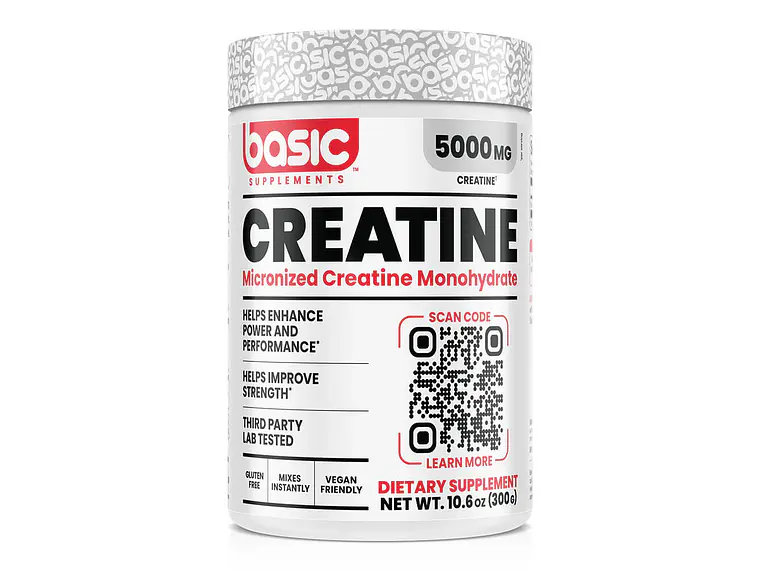 Basic Creatina Monohidratada 300Grs 60serv 1