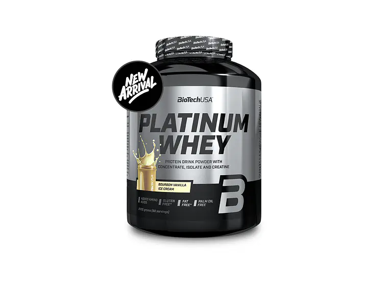 BioTechUSA Platinum Whey Proteína Aislada 2.27 kg | 88 Servicios · Premium 3