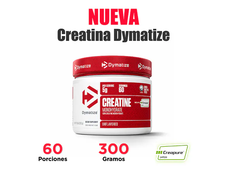 CREATINA CREAPURE 300grs DYMATIZE 2