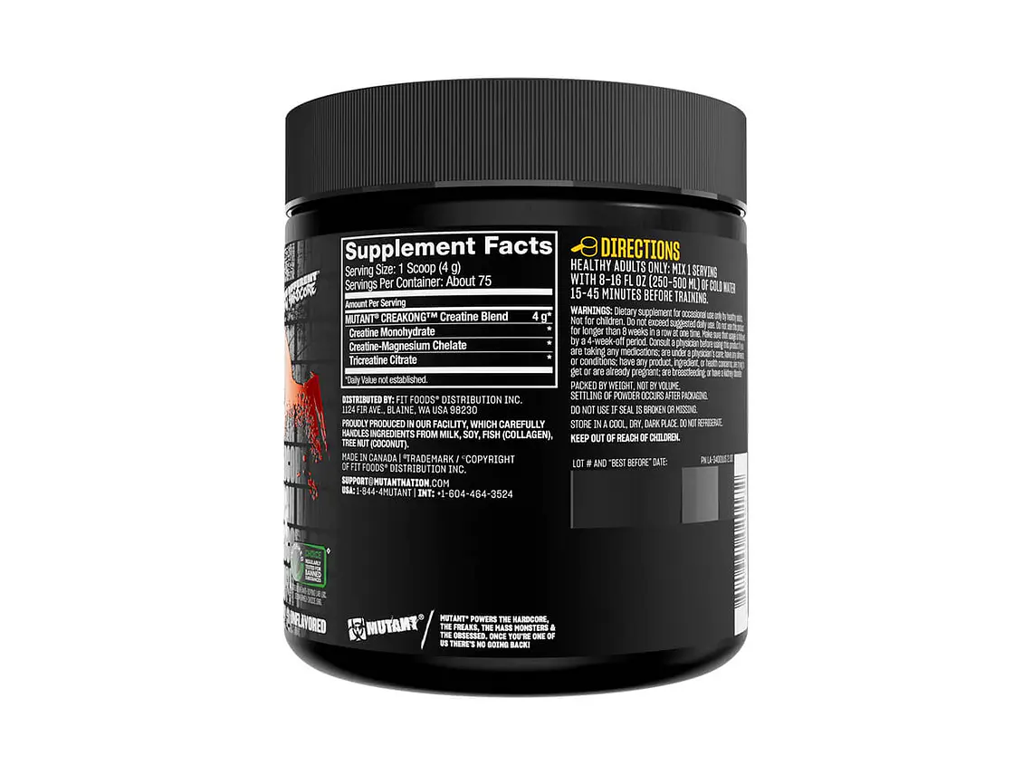 Creatina Mutant Creakong 75 Servicios 2