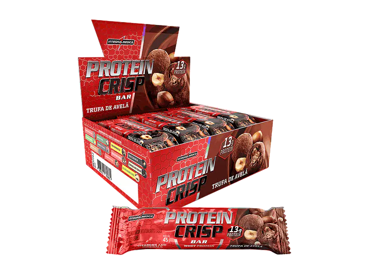 BOX 12 BARRAS PROTEIN CRIPS BAR - INTEGRALMEDICA 3