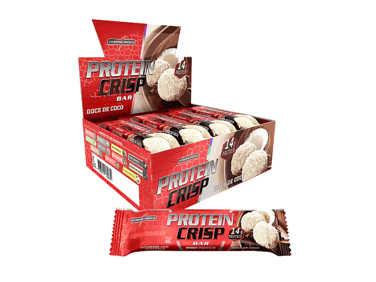 BOX 12 BARRAS PROTEIN CRIPS BAR - INTEGRALMEDICA 5