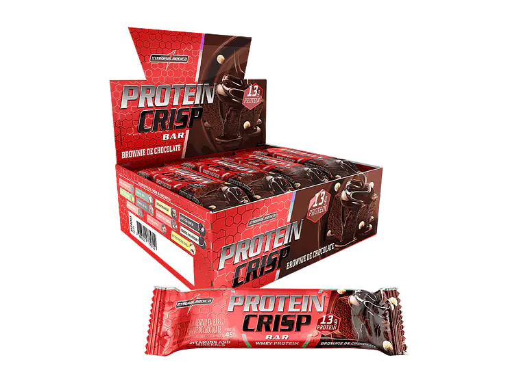 BOX 12 BARRAS PROTEIN CRIPS BAR - INTEGRALMEDICA 7