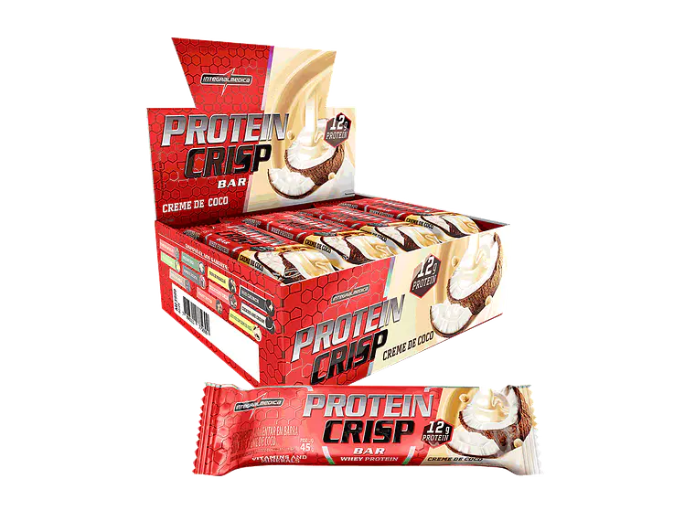 BOX 12 BARRAS PROTEIN CRIPS BAR - INTEGRALMEDICA 9
