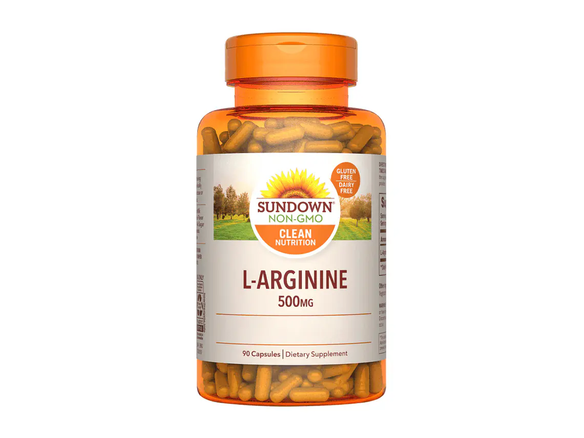 L-Arginine 500 mg, Arginina 90 caps - Sundown Naturals  1