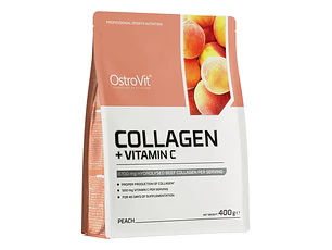 Colágeno Hidrolizado y Vitamina C Ostrovit Durazno 400grs