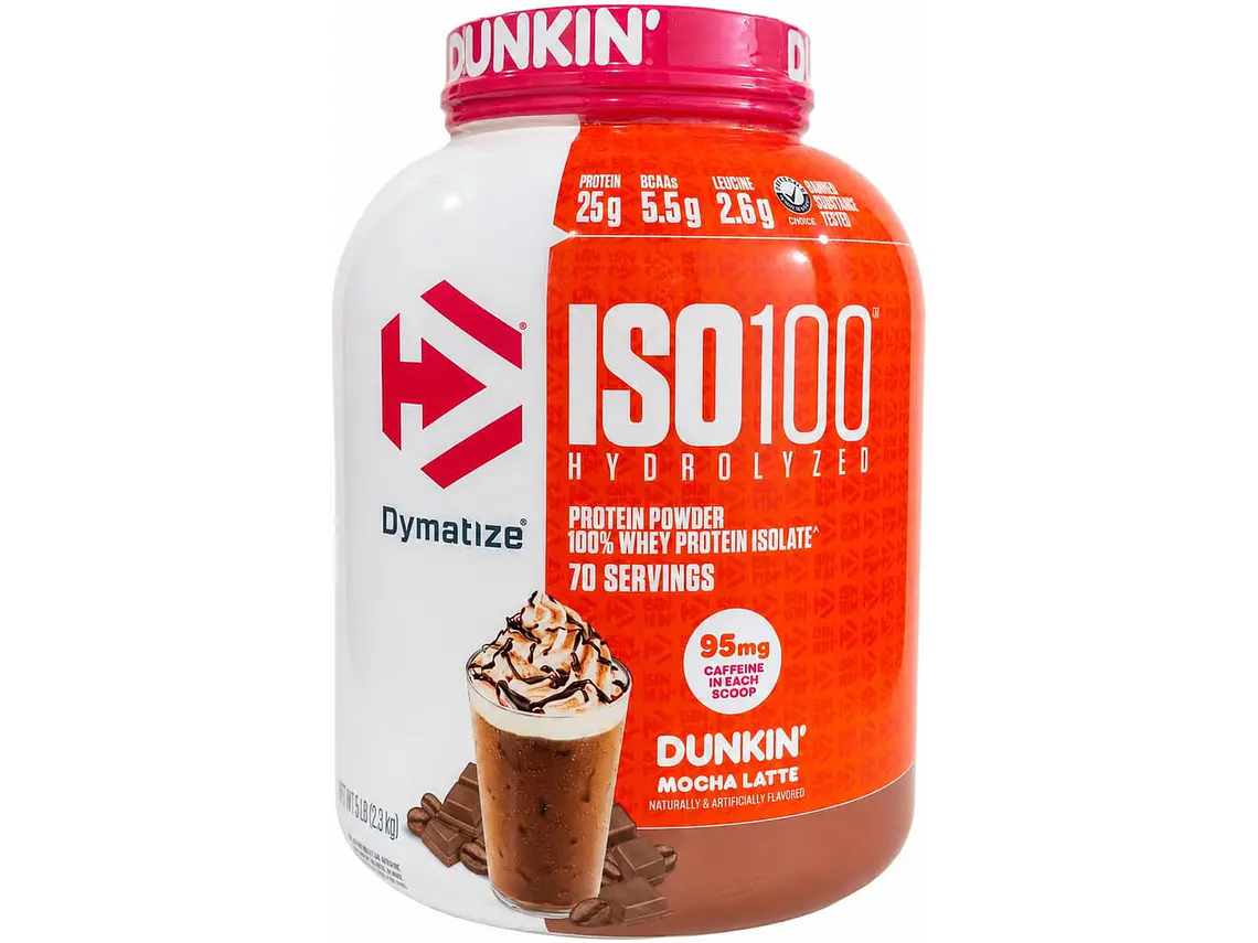 ISO100 PROTEINA HIDROLIZADA DYMATIZE 5 LBS + SHAKER 8