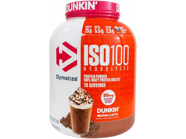 ISO100 PROTEINA HIDROLIZADA DYMATIZE 5 LBS + SHAKER 8