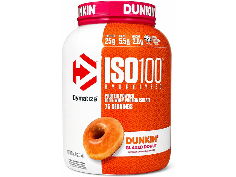 ISO100 PROTEINA HIDROLIZADA DYMATIZE 5 LBS + SHAKER 9