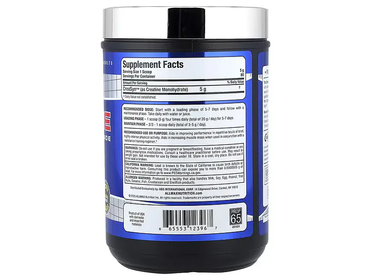 Creatina Monohidratada Allmax 400g 80 Servicios 2