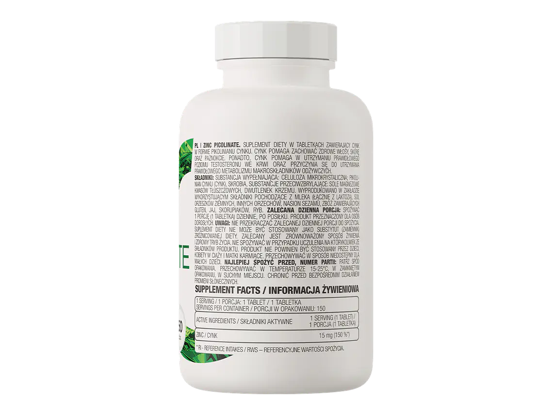 Zinc Picolinate 150 Tabletas - Ostrovit 2