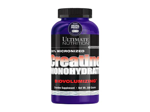 CREATINA MONOHIDRATADA ULTIMATE NUTRITION 60 SERVICIOS + SHAKER