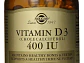 Vitamin D3 400 Iu - 250 Softgel - SOLGAR - Miniatura 1