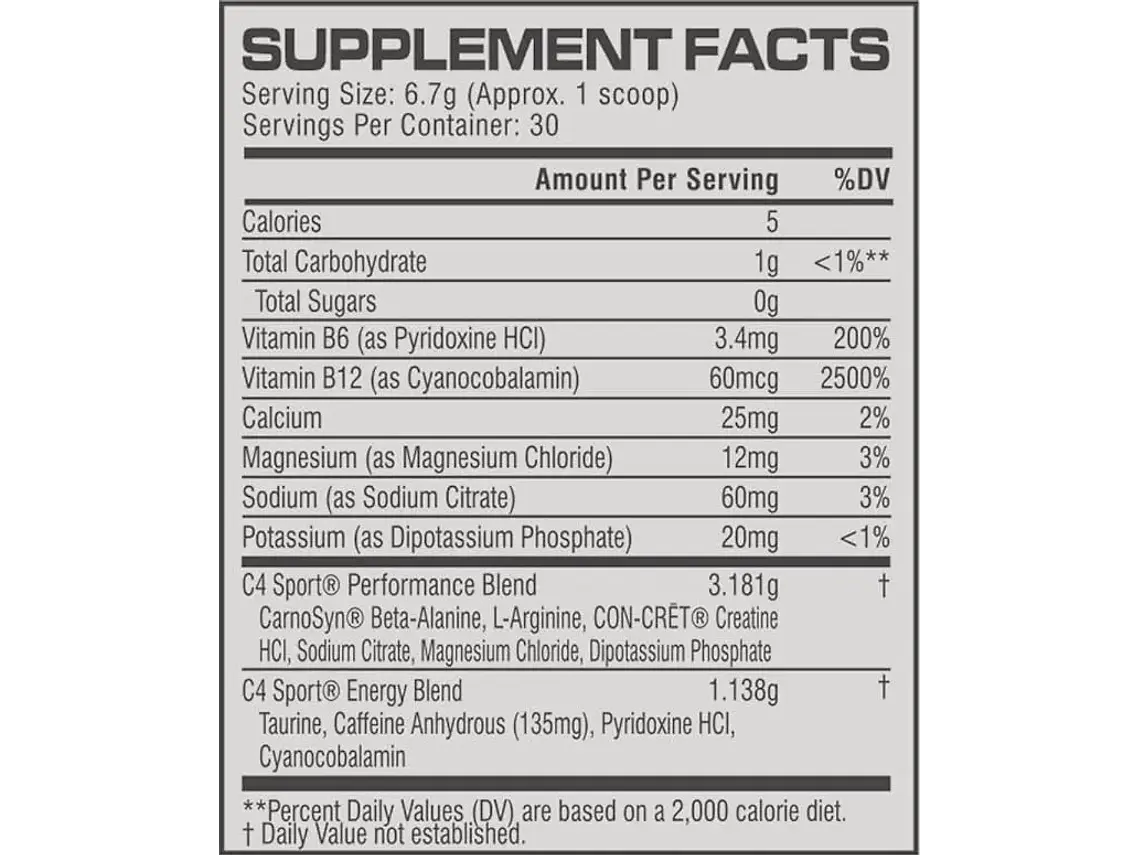 Pre Entreno C4 Sport Pre Workout Cellucor 30 Serv 2