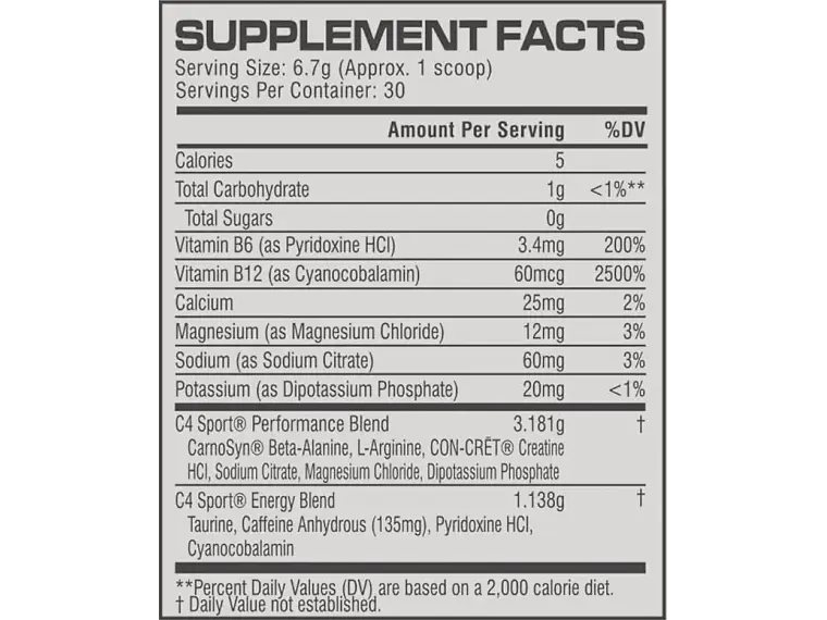 Pre Entreno C4 Sport Pre Workout Cellucor 30 Serv 2