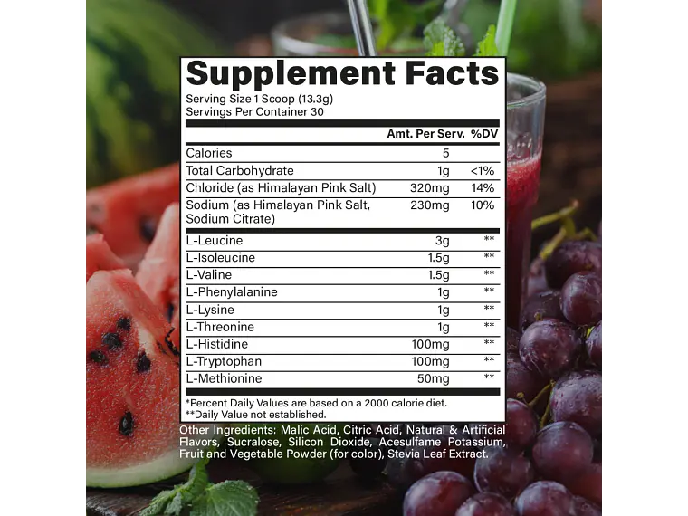 EAA PLUS AMINOACIDOS ESENCIALES RAW NUTRITION 30 SERVICIOS 6