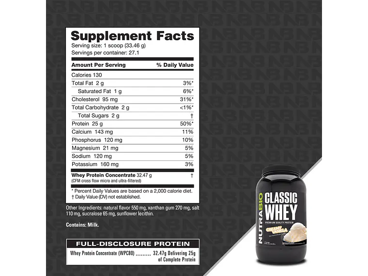 CLASSIC WHEY PROTEIN 2 LIBRAS – NUTRABIO 4