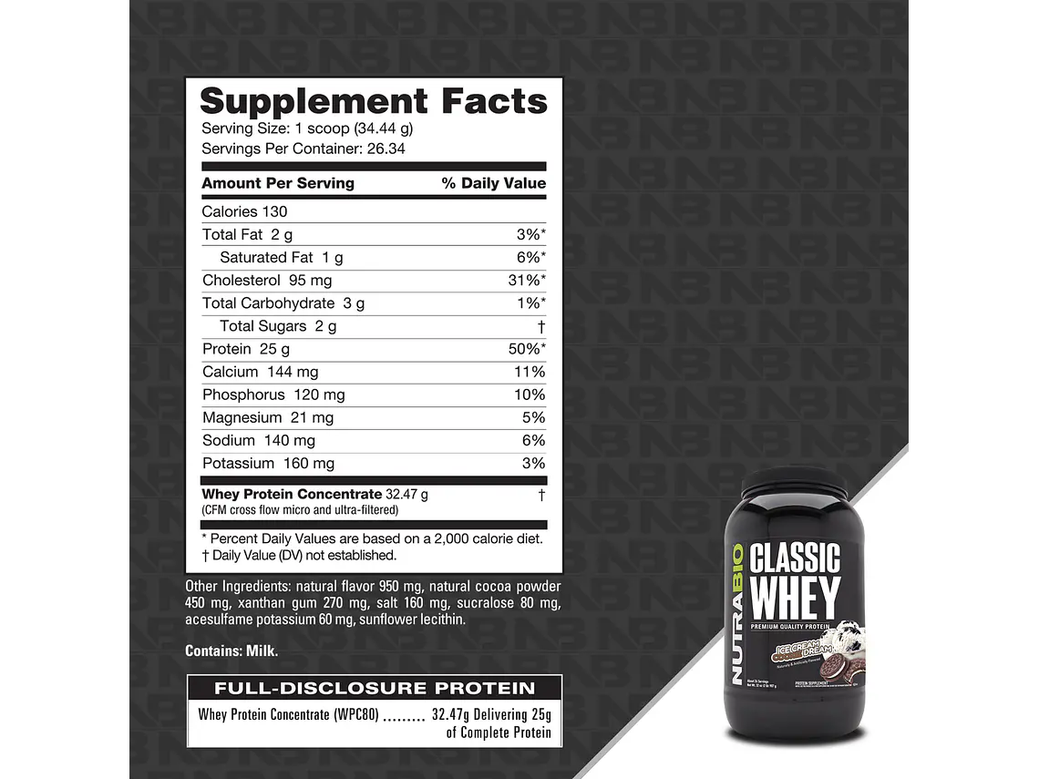 CLASSIC WHEY PROTEIN 2 LIBRAS – NUTRABIO 6